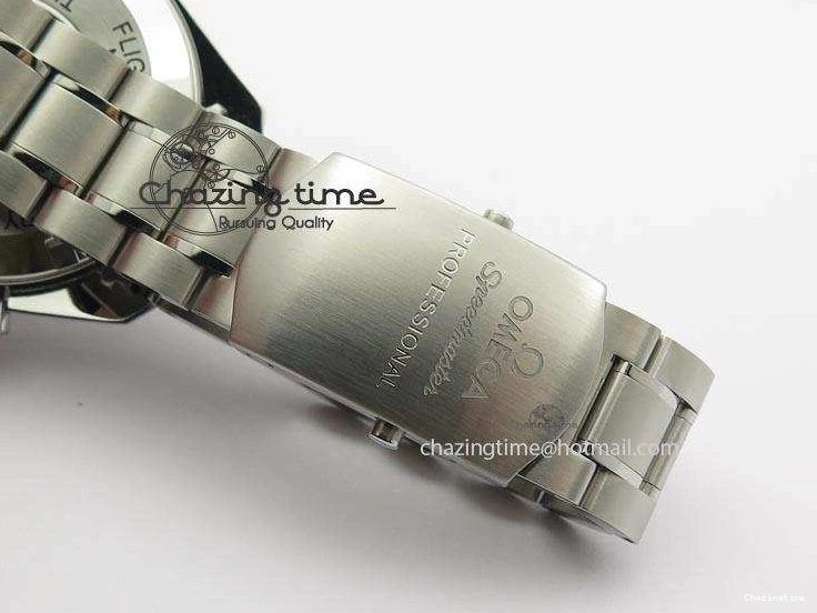 0516 Refined Speedmaster 50th Anniversary Black Dial On SS Bracelet 8232